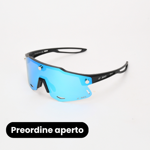 SUN’D Ice Blue Mirror – Occhiali da Beach Volley con Lenti Magnetiche UV400