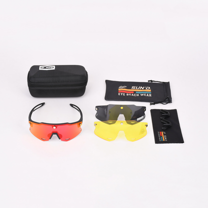 SUN’D Sunset Mirror – Occhiali da Beach Volley con Lenti Magnetiche UV400