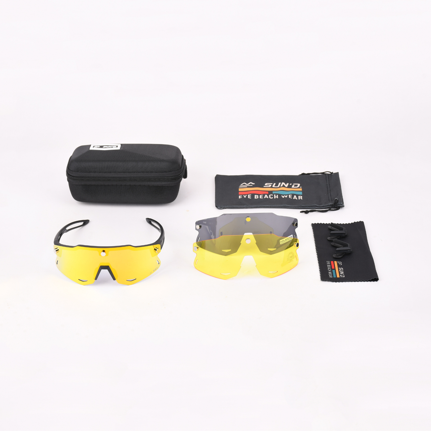 SUN’D Gold Mirror – Occhiali da Beach Volley con Lenti Magnetiche UV400