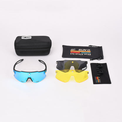 SUN’D Ice Blue Mirror – Occhiali da Beach Volley con Lenti Magnetiche UV400