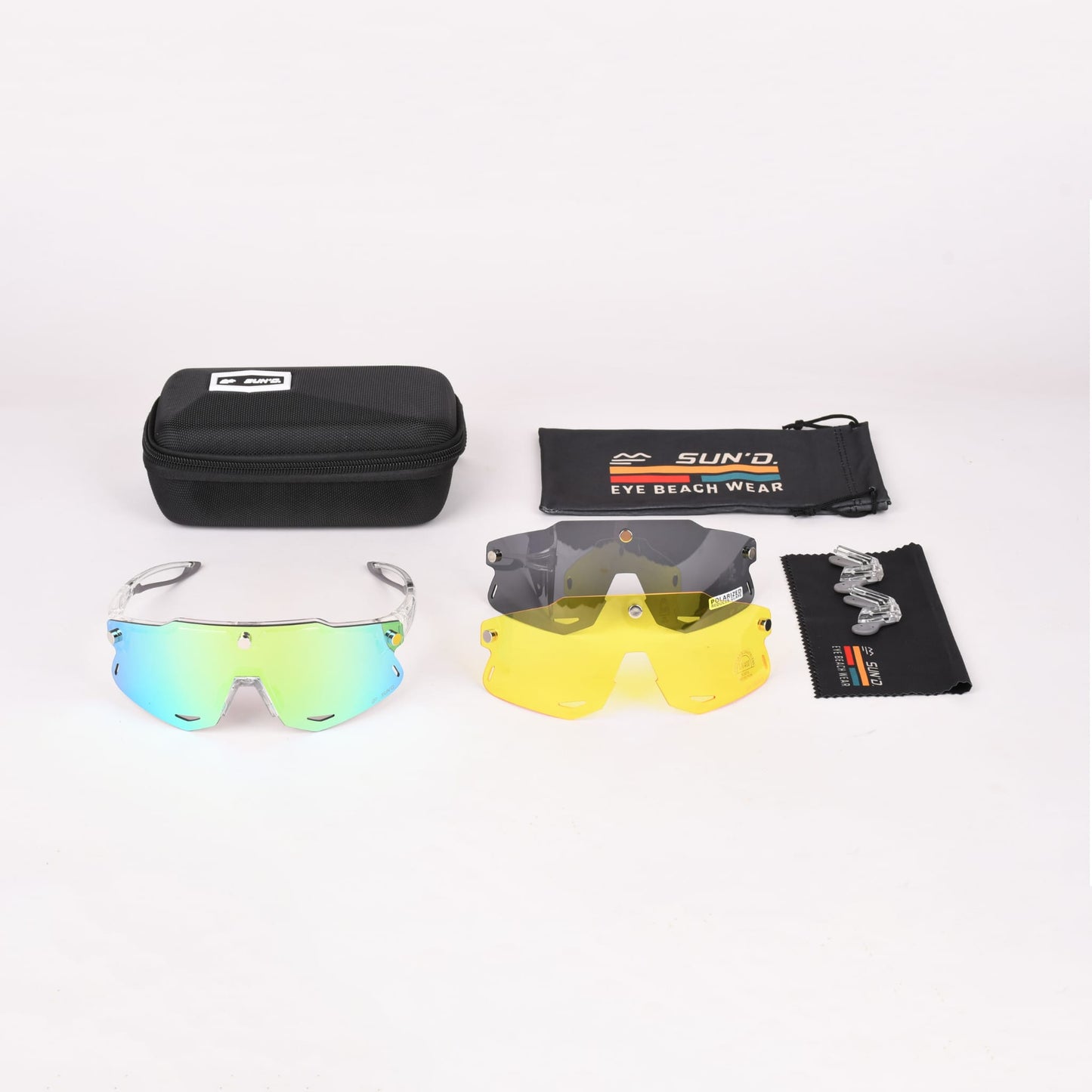 SUN’D Sunrise Mirror – Occhiali da Beach Volley con Lenti Magnetiche UV400